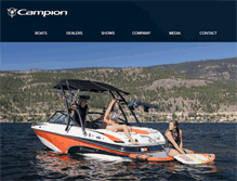 Tablet Screenshot of campionboats.com